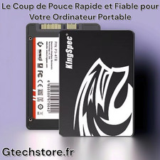 Disque SSD KingSpec pour ordinateur portable démarrage rapide performance