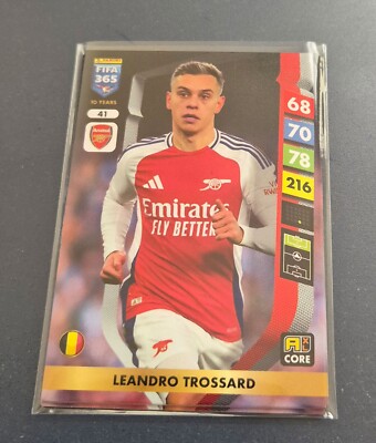 2025, LEANDRO TROSSARD, FC ARSENAL, PANINI FIFA 365, ADRENALYN XL, #41