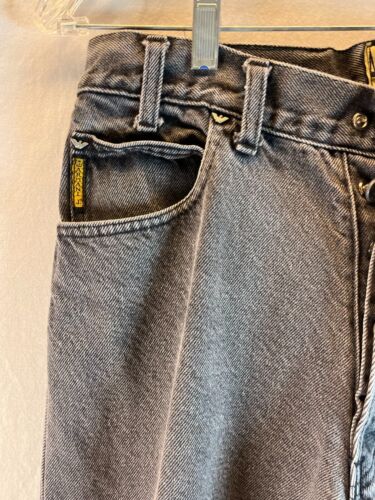 Armani True Blue Mens Jeans Black Faded 32x34 Denim 5 Pocket Style Pants - Picture 4 of 20