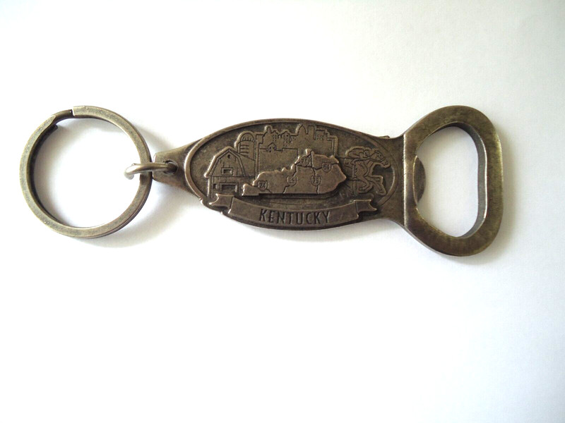 " NOS " Kentucky Antique Style Keychain Bottle Opener " Great Collectible Item "