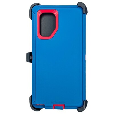 Heavy Duty Shockproof Tough Case Cover w/Clip TEAL/PINK For Samsung Note 10