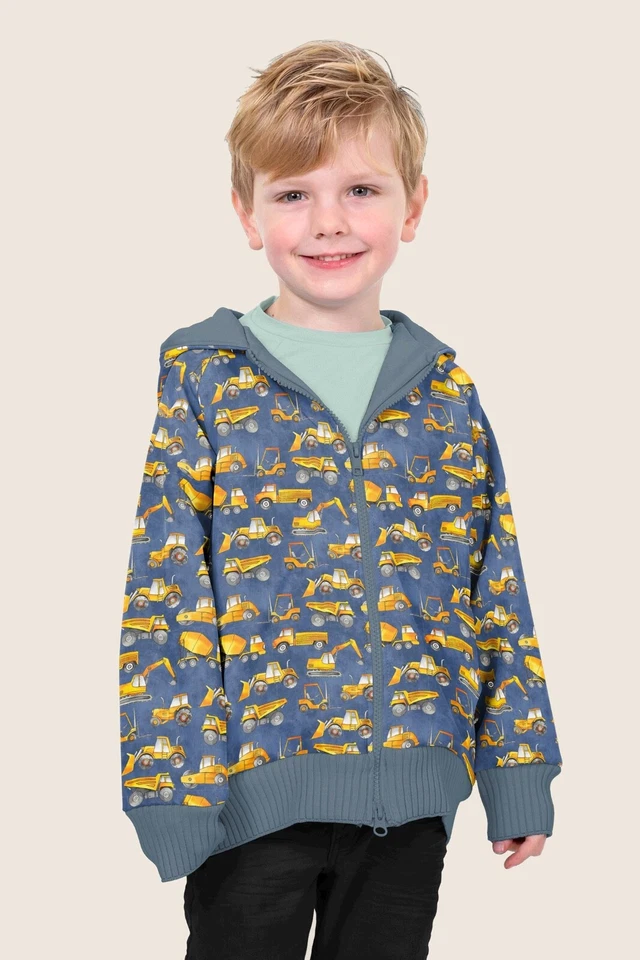 Softshell Baufahrzeuge, indigoblau - Bild 2 von 3