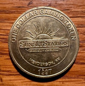 $1 SUNSET STATION LAS VEGAS SLOT TOKEN