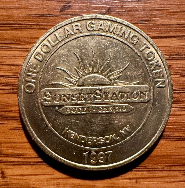 $1 SUNSET STATION LAS VEGAS SLOT TOKEN