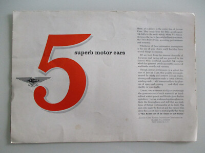 Jaguar Two-Point-Four'' 2.4 XK-140 Mark VII Prospekt brochure 1956