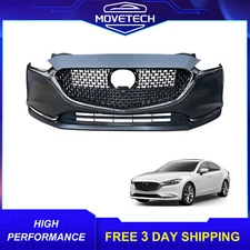 Front Bumper Cover Kit For 2018-2021 MZ6 Mazda 6 W/O Parking Sensor Holes