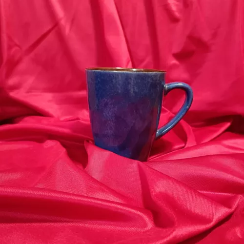 🔥Set of 4 Mikasa Gourmet Basics Ava Turquoise 12 ounce Coffee Tea Mug Cup blue 