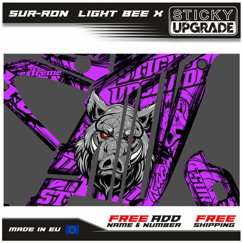 Sur-ron Light Bee Graphics Kit 21 Mil, Surron Wrap, Segway X260 Stickers, Decals - Picture 6 of 10