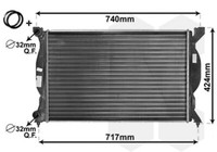 VAN Wezel WasserküHler MotorküHler Mechanisch GefüGt FüR Audi A4 8EC B7 2.0