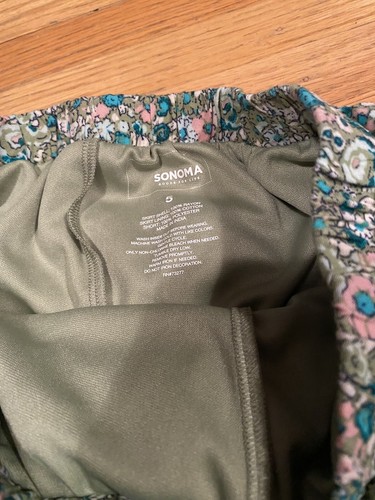 Sonoma Girls Green Floral Skirt Size 5 - Picture 2 of 3