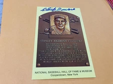 Stanley Coveleski Autographed National Baseball Hall Of Fame Museum post card