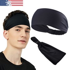 Sports Headband Running Cycling Sweat Sweatband Stretch Hair Band for Men Women