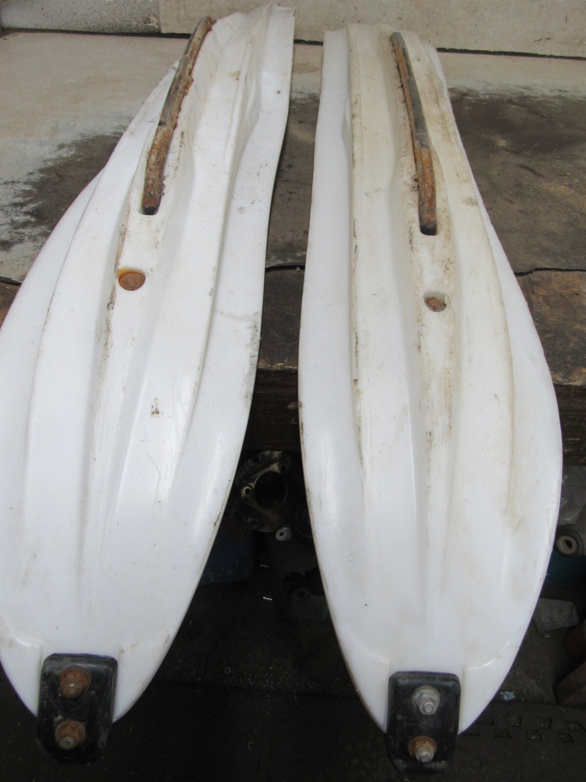 14 ARCTIC CAT PROCLIMB M8000 M 800 SLP POWDER PRO SKIS WHITE SADDLE M8