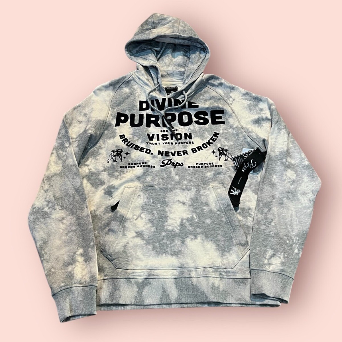 PRPS Men's Sweatshirt Hoodie (Bleached Concrete) ~~ NWT | eBay