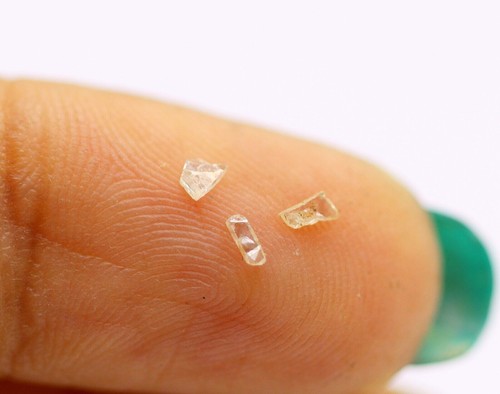 3 Pcs Lot 0.055 TCW 100% Natural Loose Diamond Raw Cut I Color I2 Grade - Picture 7 of 9
