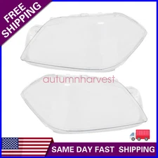 2X Headlamp Headlight Lens Cover LH+RH For Mercedes-Benz GL-Class X166 12-16