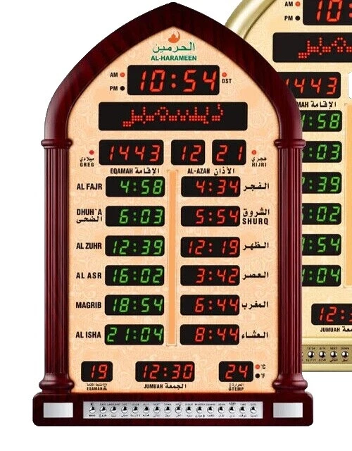 Relojes despertadores de tradicional marrón y Radio Reloj