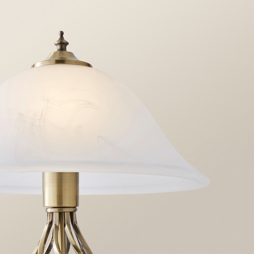 Barley Twist Table Lamp Traditional Glass Living Room 47CM Tall Light LED Bulb - Picture 15 of 33
