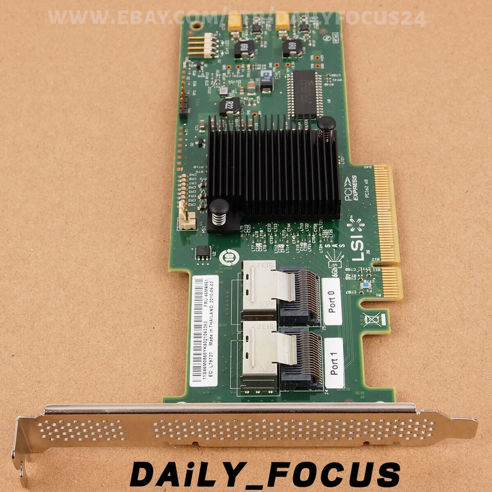Para IBM M1015 9220-8i (=9210-8i) 6 Gbps SAS P20 Modo IT NAS FreeRAID CON 2 cables Foto 3 de 4