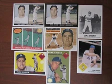 Dodgers-Duke Snider - lot of 8-  topps/bowman/tcma/fleer