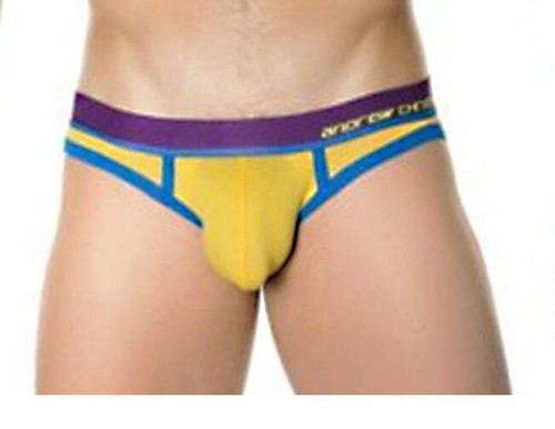 Andrew Christian Large AC9500 Coolflex Pop Flash Lift w/Show It Yellow Jockstrap - Picture 10 of 12