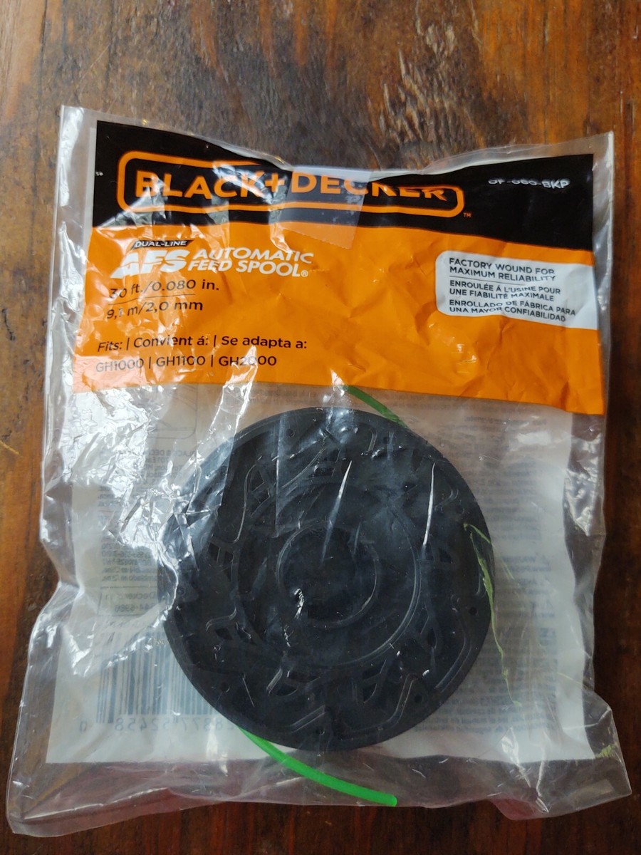 BLACK+DECKER Trimmerfaden-Ersatzspule – Dual Line 0,080 Zoll, 9 M Länge, Für GH700, GH710, GH750