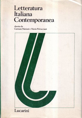 I Anhang 1981 - Zeitgenössische italienische Literatur - Lucarini