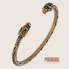 VIKING BRACELET WITH DRAGON'S HEAD VIKING JEWELRY NORSE ARM RING NORDIC BAND