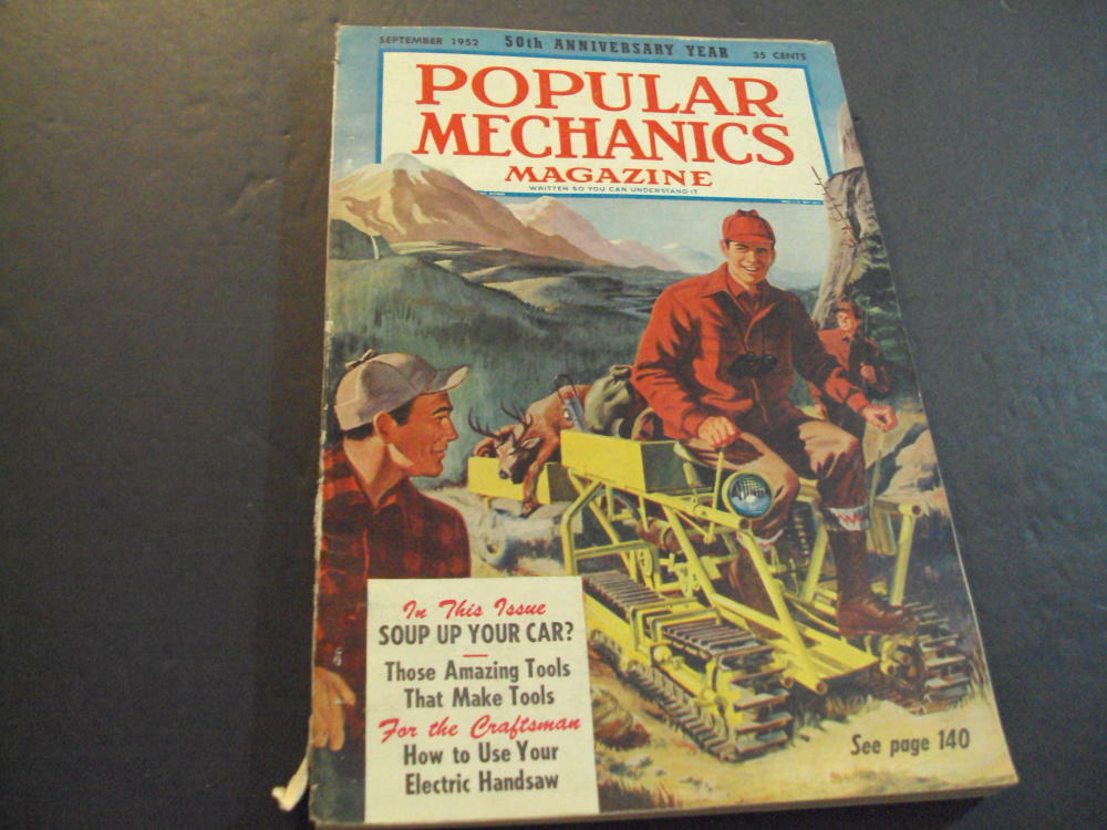 Popular Mechanics Sep 1952 Cafeteria Of Boat Builders, Soup Up Your Car ID:51936