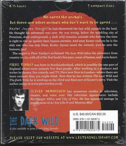 Piers Torday - The Dark Wild - CD Audiobook - 2015 - NEW - SEALED - UK FREEPOST - Bild 2 von 2