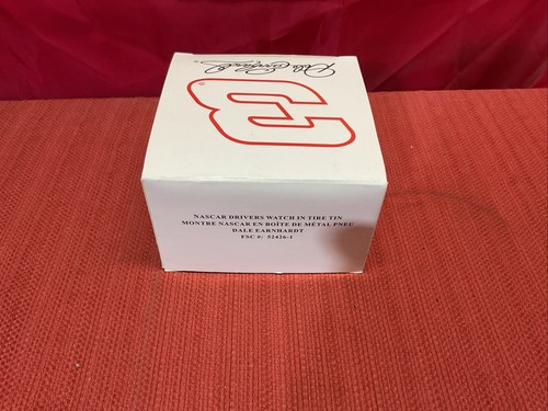 Nascar Dale Earnhardt #3 Drivers watch in metal wheel tin. original box - Picture 9 of 9