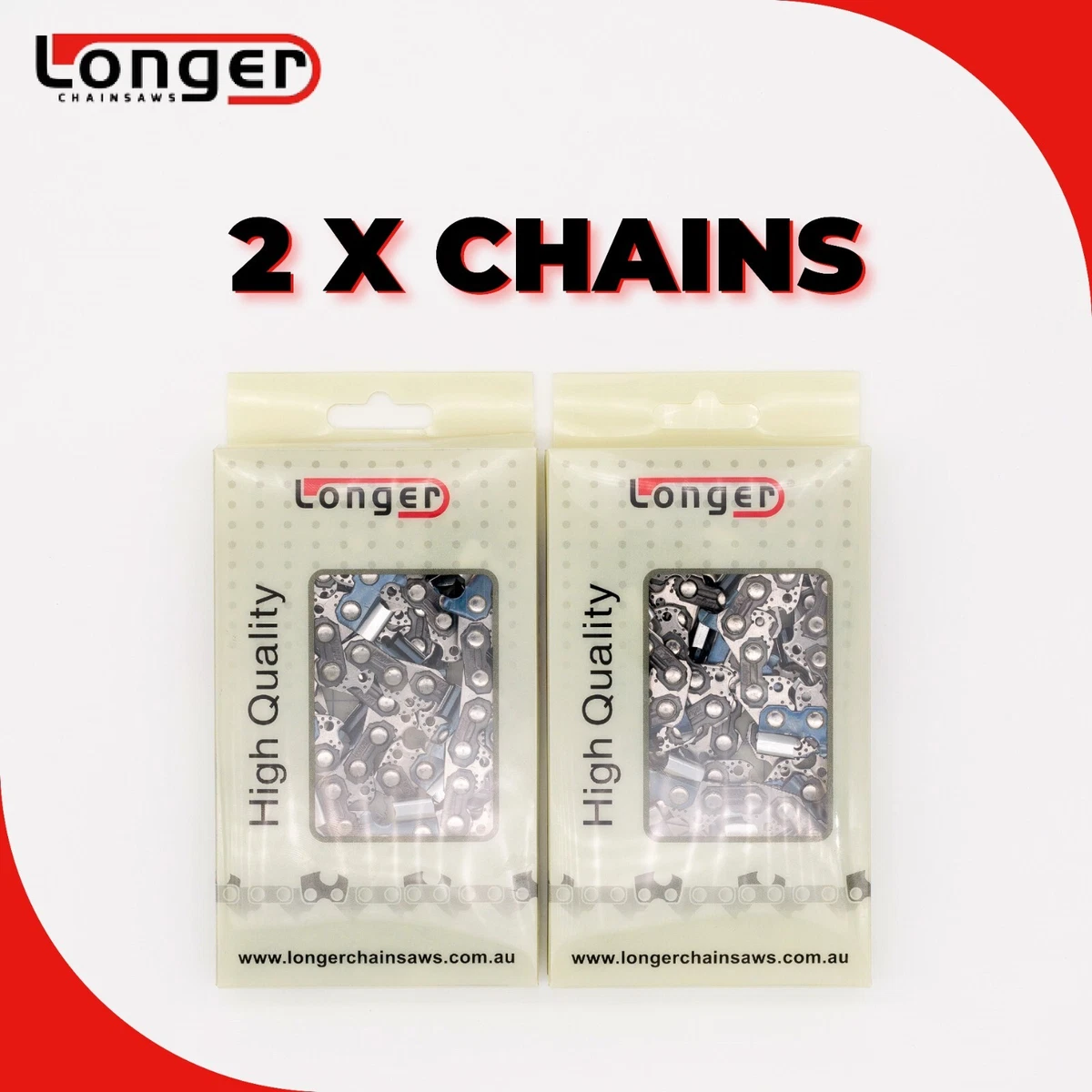 2 x CHAINSAW CHAIN for RYOBI 18V ONE 12 Inch BRUSHLESS CHAINSAW