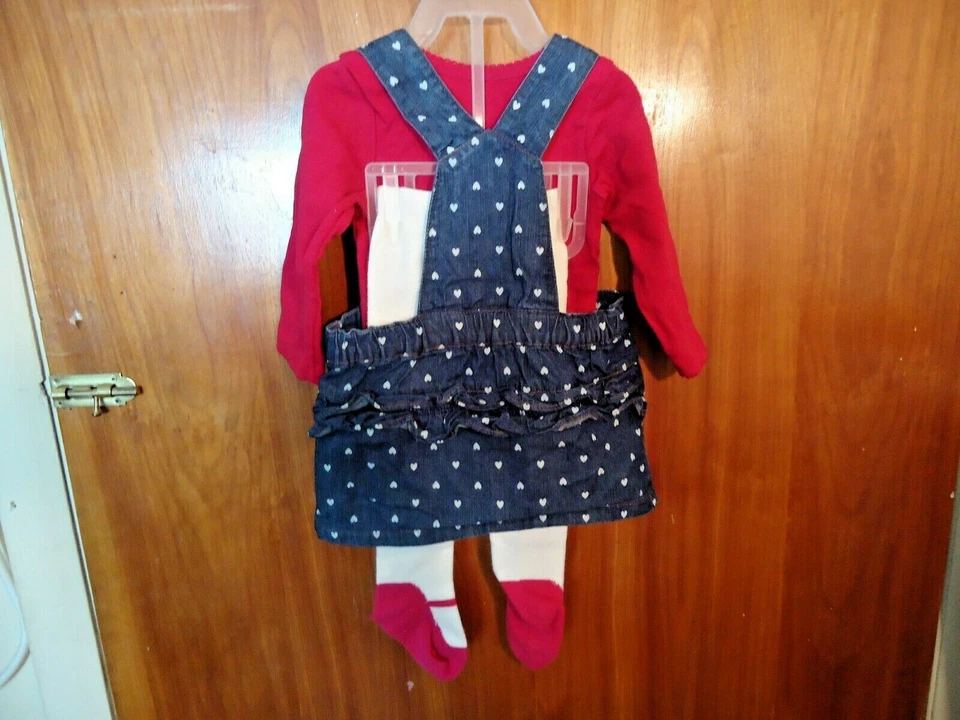 "Novo sem etiquetas" Conjunto de 3 Peças Small Wonders Girls Tamanho 6-9M "LINDO CONJUNTO" - Imagem 3 de 4