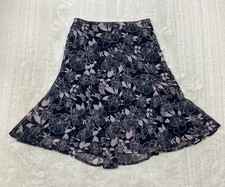 Sag Harbor Petite Womens Size PM Floral Print Multicolor Skirt