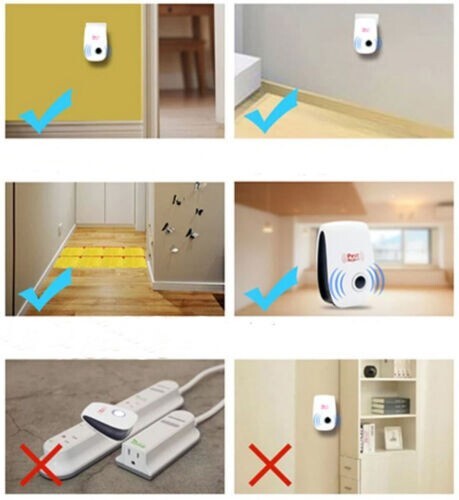 Moonssy Repellente Ad Ultrasuoni Per Topi, Anti Topi Ratti Zanzare Insetti Ragni Parassiti Scarafaggi Formiche Antizanzare Ultrasuoni 4 Pack - Foto 12