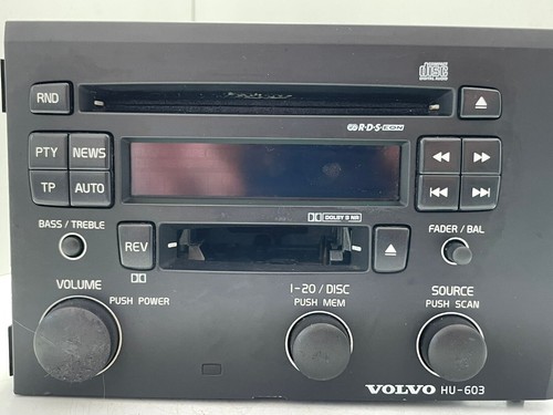 2004 VOLVO S60 RADIO CD PLAYER HEAD UNIT 44287137 HU-603 NO CODE C027 - Picture 6 of 17