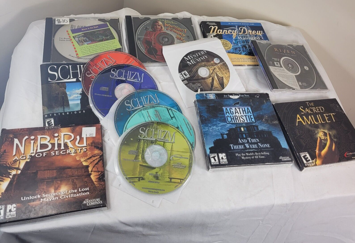 Lot of Windows 95/98 Mystery Thriller Horror GAMES BUNDLE VINTAGE