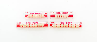 Dental Anterior & Posterior Complete Denture Partials Acrylic Resin Teeth Set