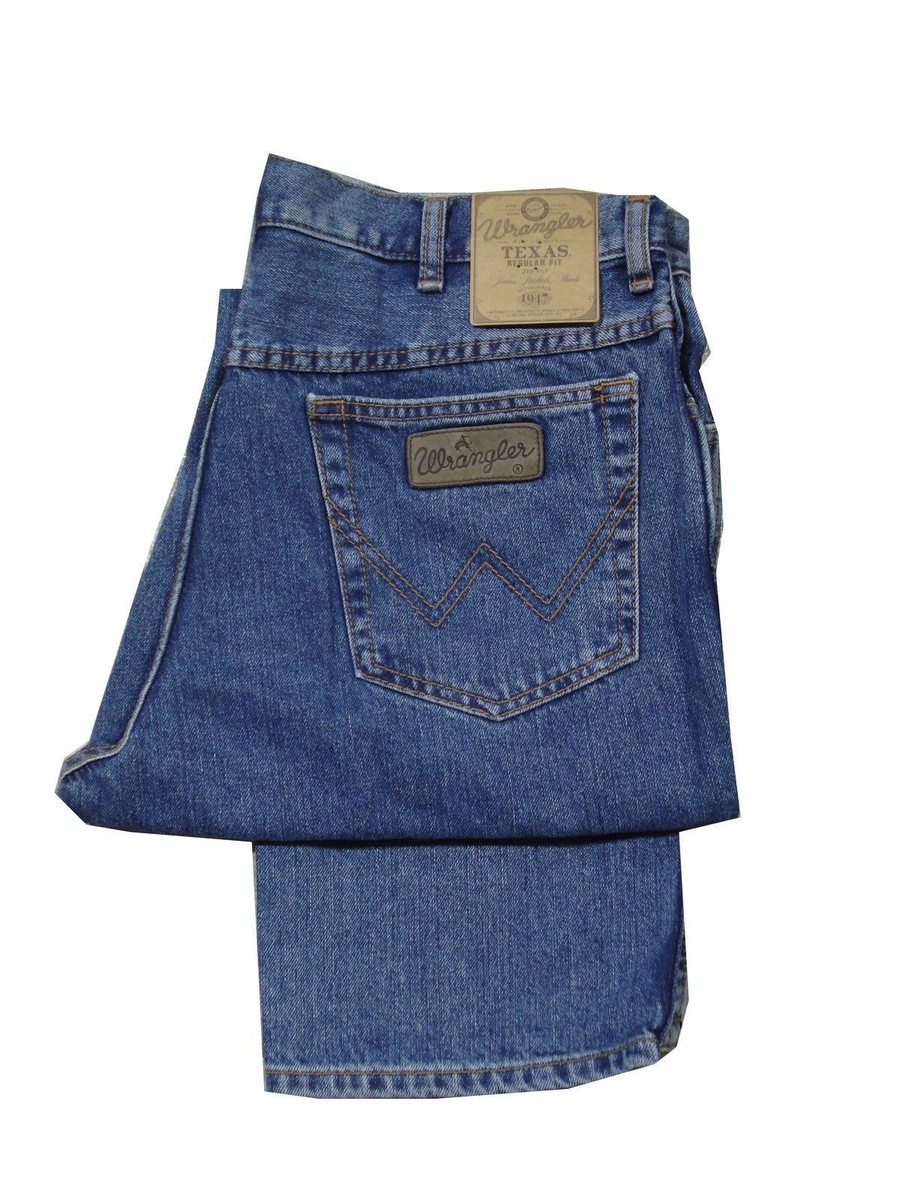 MENS WRANGLER TALL 36 LEG TEXAS STRAIGHT LEG ZIP FLY X-LONG LEG - Main Image