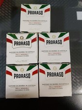 5 Proraso Sensitive Skin Green Tea  Oatmeal Shaving Soap in a Bowl 5.2 oz S10