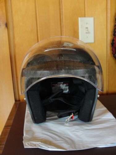 Zeus 380 Series Silver Classic Open Face Motorcycle / Snowmobile Helmet Medium - Picture 3 of 11