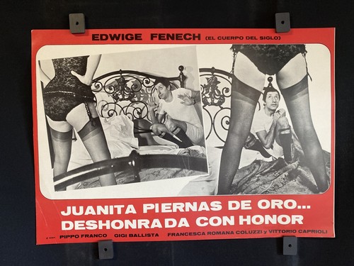 1973~Giovannona Long- Thigh~EDWIGE FENECH~PIPPO FRANCO~ Org.Mexican Lobby Card