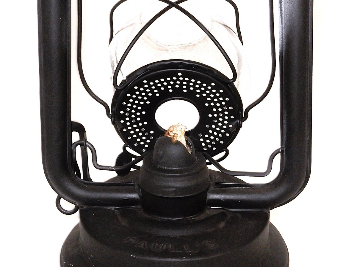 No. 0 Paull's Oil Lamp, Railroad Lantern, Swing Handle, Parts or
