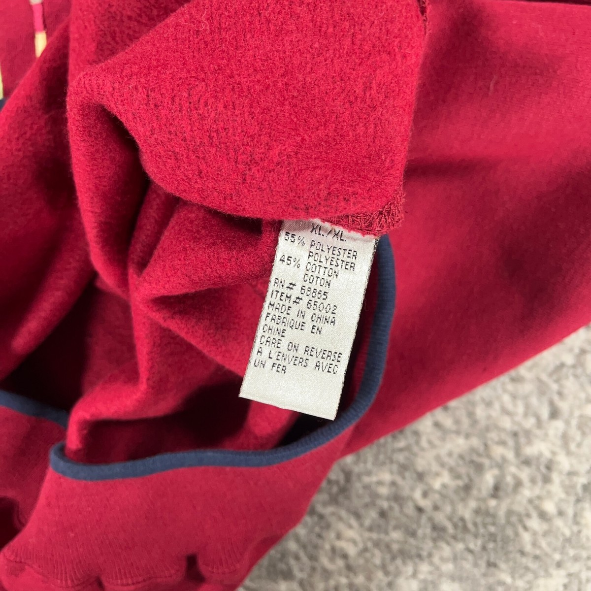 Vintage Golf Sweatshirt Mens XL Red Fleece Y2K Crew Neck Pullover