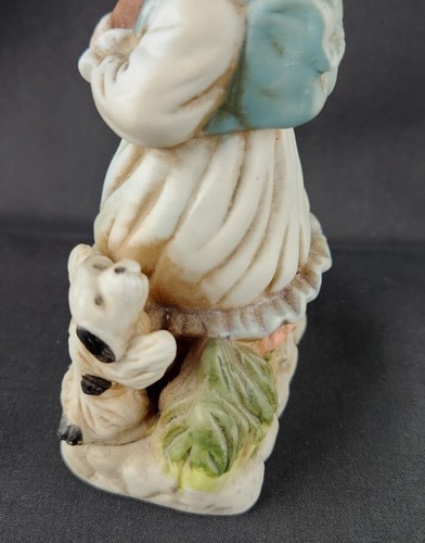 5.5" Vintage Ceramic Girl Student With Puppy And Book #F6 - Picture 6 of 9