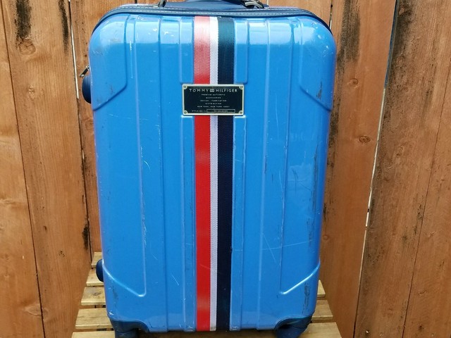 tommy hilfiger rugby stripe luggage