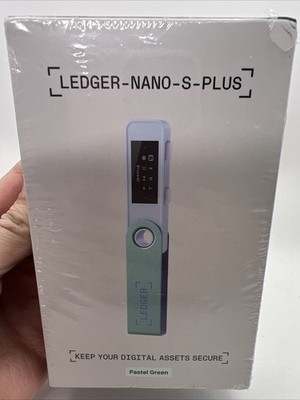 Ledger Nano S Plus Digital Currency Asset Hardware Wallet in Pastel Green
