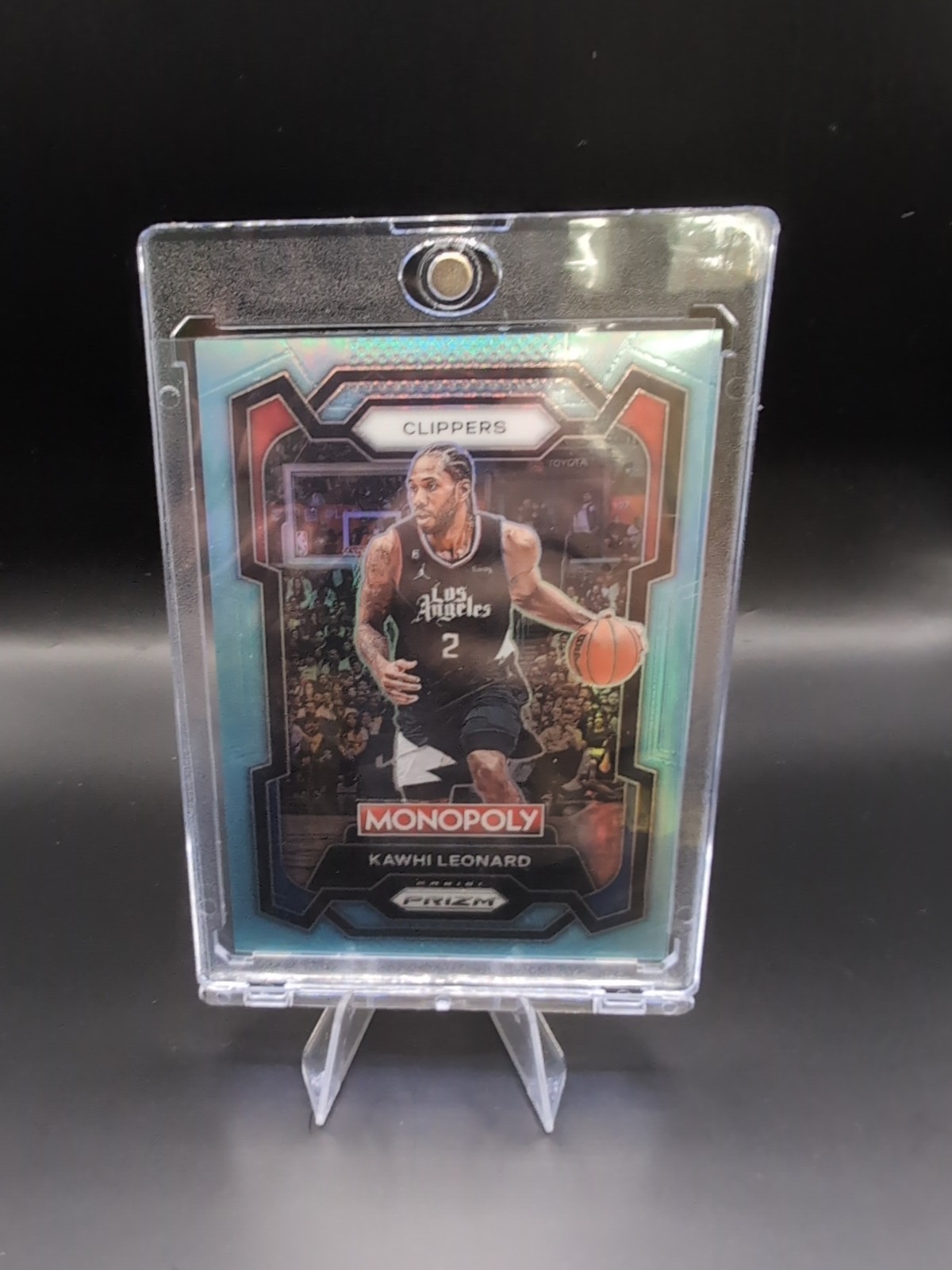 2023-24 Panini Prizm Monopoly - Kawhi Leonard #37 Light Blue Prizm /199
