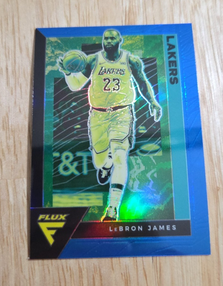2020-21 Flux LEBRON JAMES Blue Prizm #79 Los Angeles Lakers SP