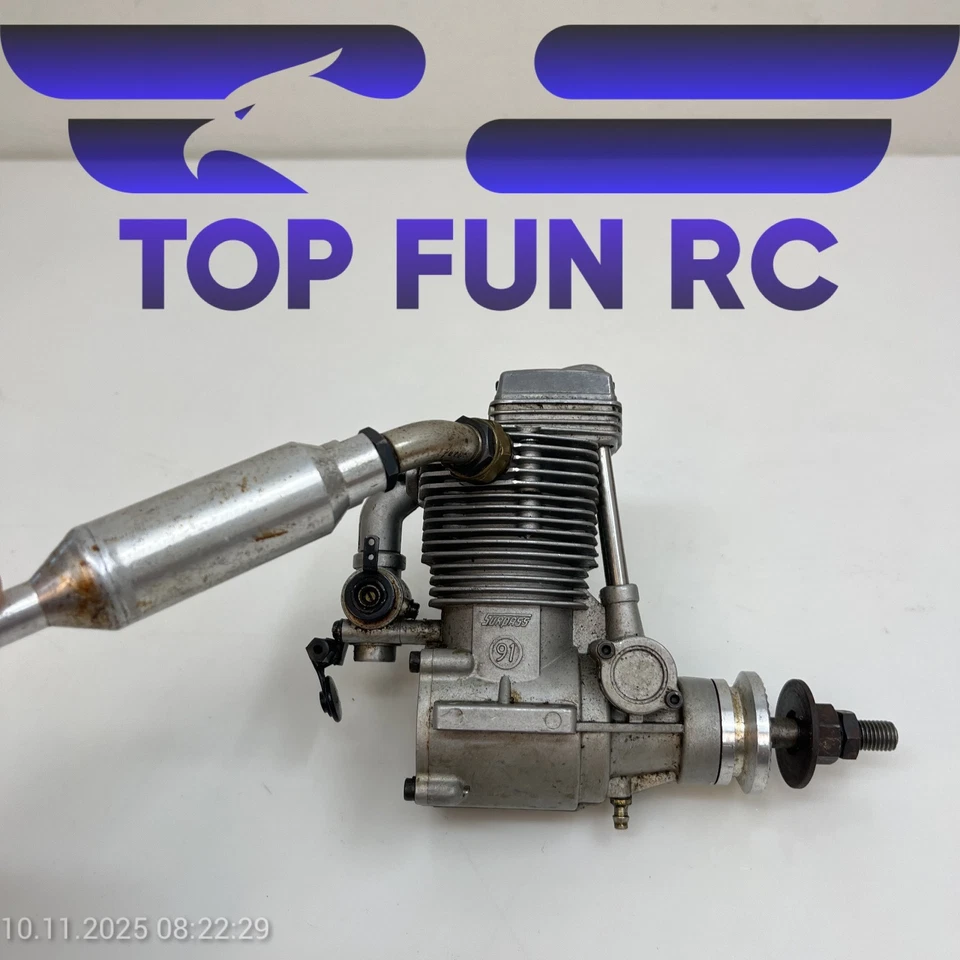 OS FS SERIES 91 4-STROKE SURPASS RC AIRPLANE ENGINE W/ MUFFLER - Image 2 of 4